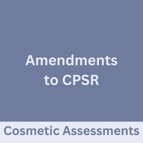 Amendments to CPSR
